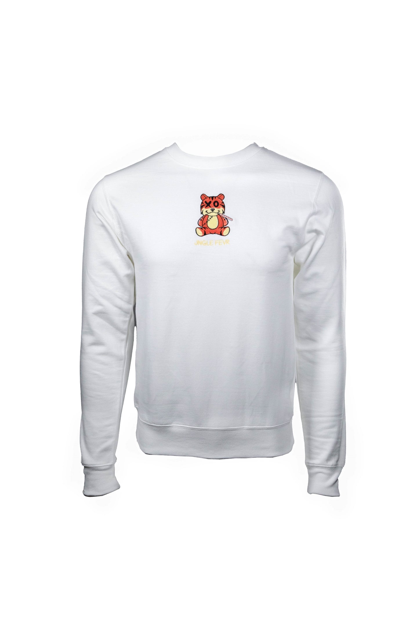 JNGLE FEVR LS Crew- White